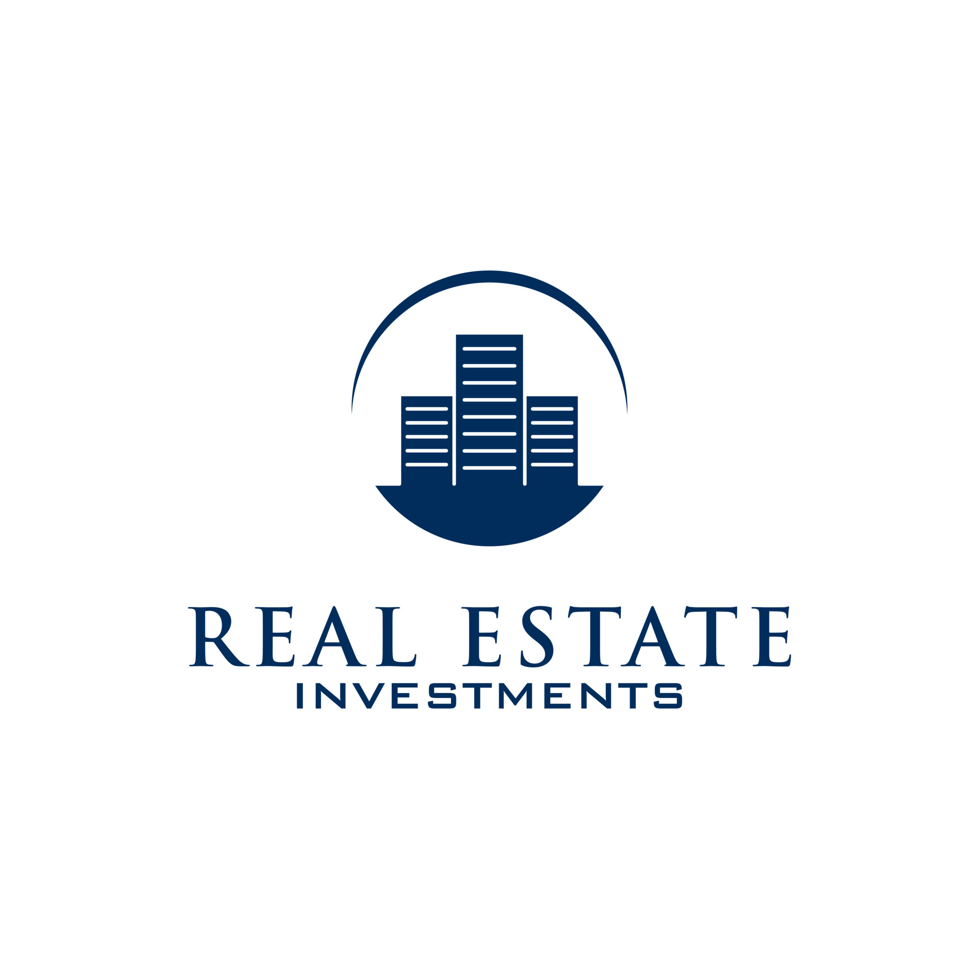 Real estate investment logo designs inspirations, clean and clever logo
